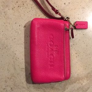Coach pink wallet
